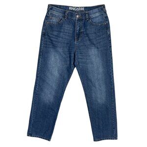 Ring of Fire Boy's Jeans Size 18 Straight Medium Wash Stitched Pockets